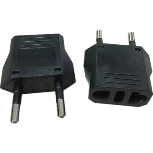 2pcs EU KR German Travel Plug Italian US To EU KR Euro European Germany Travel Power Plug AC Adapters Outlet Electrical Socket