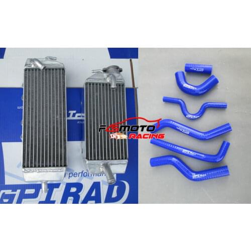 FOR Kawasaki KX250F KXF250 KX 250F 06 2006 07 Aluminum radiator + Green HOSE