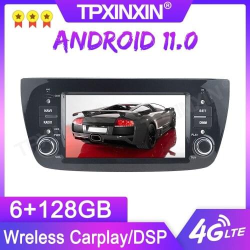 Android 11.0 6+128G For FIAT DOBLO 2010-2015 GPS Car Multimedia Player Headunit Audio Radio Navigtion Tape Recorder