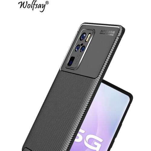 For Vivo X50 Pro Plus Case Bumper Silicone Carbon Fiber Cover For Vivo X50 Pro Plus 5G Phone Case For Vivo X50 Pro Plus X50 Pro