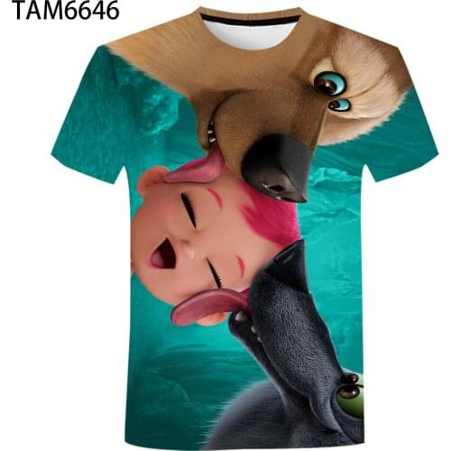 Storks Childrens Summer New Short Sleeve T-Shirt Anime 3D Youth Street Style Fashion Boy/Girl Hip Hop Cutey Mans Top