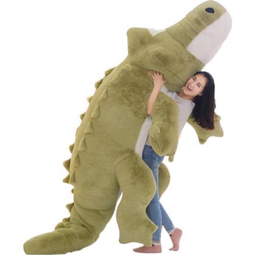 Dorimytrader Jumbo Crocodile Toy Plush Doll Soft Stuffed Alligator Sofa Tatami Great Christmas Gift Decoration DY61038