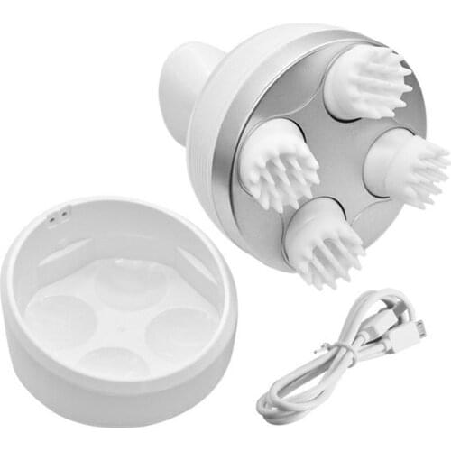 USB Charging Electric Head Massager Wireless Scalp Massager Waterproof Body Massage Health Care Shoulder Neck Deep Massage