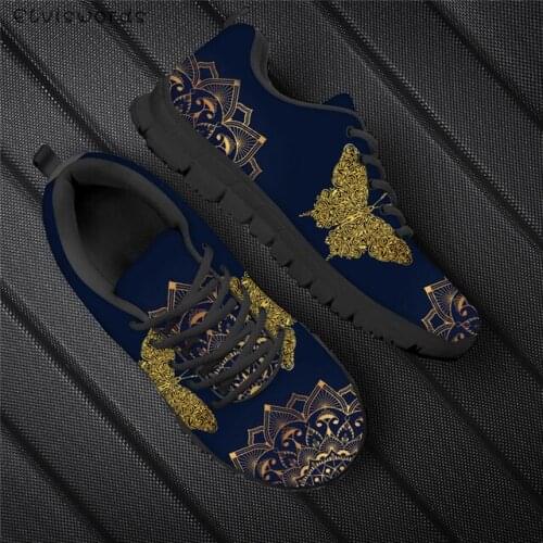 ELVISWORDS Ethnic Tribe Style Design Non-slip Sneakers for Women Casual Ladies Walking Shoes Females Non-slip Flat-Shoes