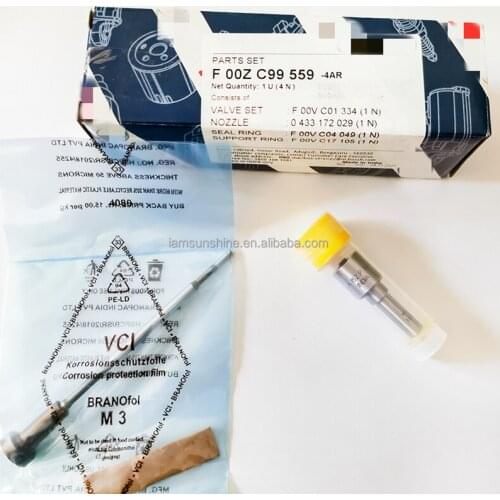 F00ZC99559 genuine common rail injector overhaul kit include DLLA152P1681 + F00VC01334 + F00VC99002 for 0445110310,0305BM0071N