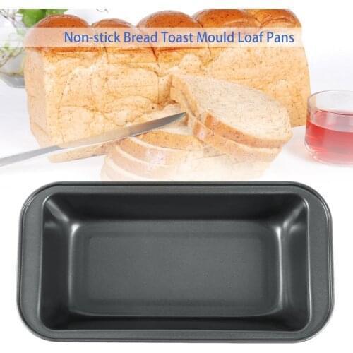 Toast Bread Loaf Pan Carbon Steel Baking Tool Bread Toast Box Toast Mould Non-Stick Abrasives Rectangular Kitchen Toast Box