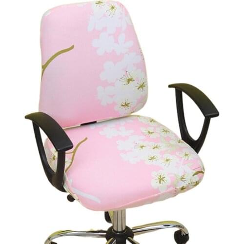 Hot Sale 60% Stylish Elastic Home Office Chair Seat Back Cover Protector Set Slipcover Decor