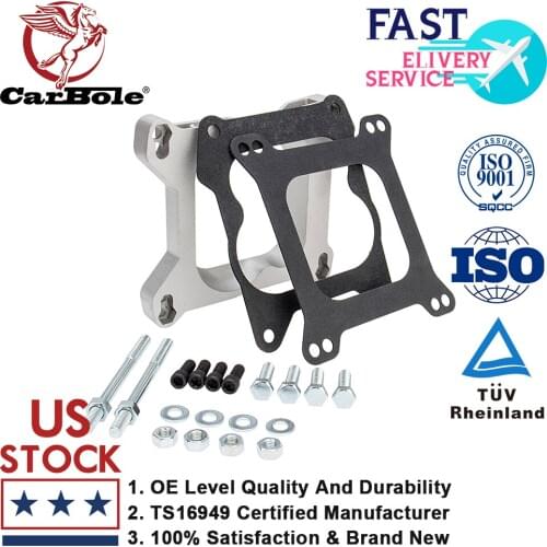 Carbole Aluminum Alloy Carburetor Adapter 4bbl Quadrajet to Holley AFB Demon Carter Edelbrock
