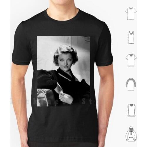 Myrna Loy T Shirt DIY Cotton Big Size S-6xl Myrna Loy Picture I Pad Cases Skins Pattern Art Creative Art Marble Paper Color