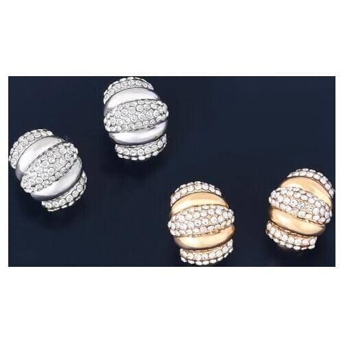 Multicolor Brass micro pave cz zircon cubic zirconia Ear clip cuff Earrings no piercing copper gold plated crystal yfh3