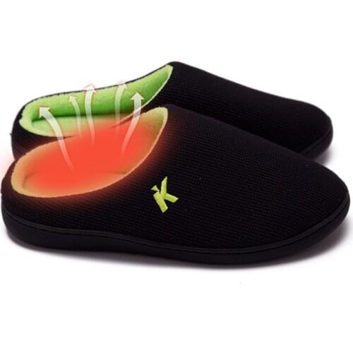 Mens Slippers Casual Slip On Warm Shoes Soft Plush House Slippers Flip Flop Comfortable Winter Indoor Bedroom Warm Floor Shoes