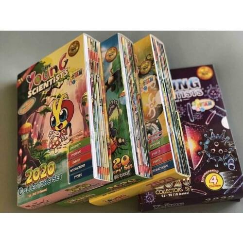 The Young Scientists Level 1 to 4/ 2020 Collectors Set SAP Singapore Science Journal Comics English Picture Book Children Gift