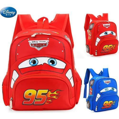Original Disney Car mobilization childrens bag kindergarten baby children safety backpack primary school students school bag