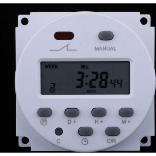 Timer Switch for Solar Lights, Digital Programmable Timer DC/AC 12 Volt hot