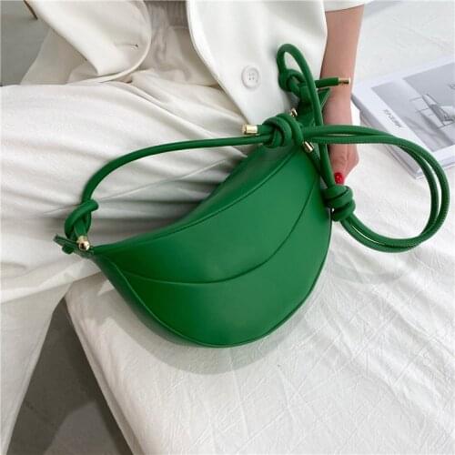 Simple PU Leather Saddle Crossbody Bags for Women Summer Branded Trendy Female Handbags and Purses Fashion Shoulder Underarm Bag