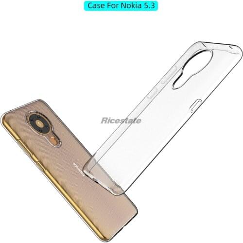 Clear phone case For Nokia 5.3 Transparent Soft TPU Case Nokia5.3 Protection Cover For Nokia 5.3 Clear Case