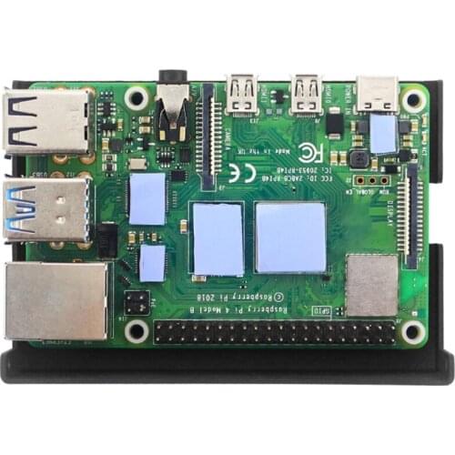 3.5 Inches Display LCD Display Touch Screen with Shell Module HDMI Lightweight Aluminium Shell for Raspberry Pi 4B