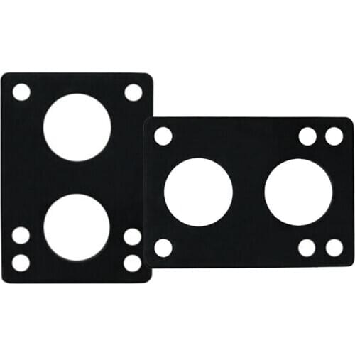 1 Pair Skateboard Rubber Gasket 12mm Skateboard Gasket Longboard Riser Pads Risers Skateboard Shock Pads Black
