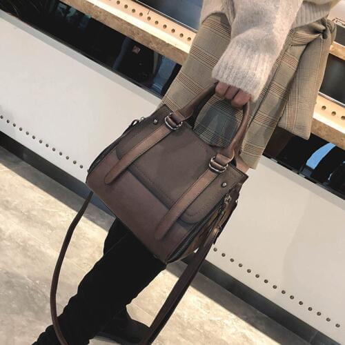 1 Pcs Women Lady Shoulder Crossbody Bag PU Leather Large Capacity Vintage for Travel New