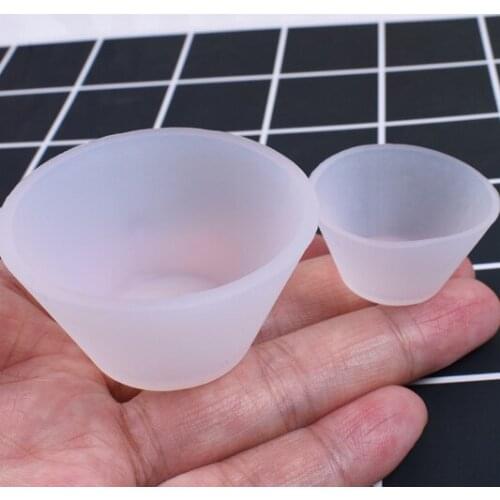 10Pcs/lot Reuse Silicone Dispensing Cups for Diy Epoxy Mold Resin Glue Making Tools