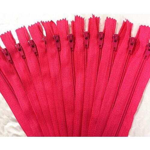10 pcs. Rose 40cm (16 inches) nylon coil, zipper, tailor, crafter and fgdqrs