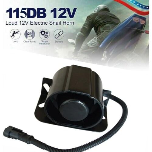 12V-80V 25W Universal Loud Trumpet Alarm Horn Speaker Warning Alarm Reversing Horn for Car Truck Bus Van Boat Vehicle
