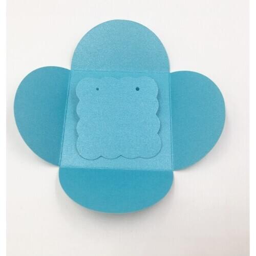 50pcs/pack Lovely Colorful Square Shape Packaging Card Bags Or 5x5cm stud earring packaigng card tags