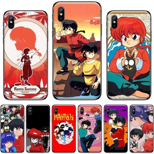 Ranma 1 2 anime Phone Case for iPhone 11 12 mini pro XS MAX 8 7 6 6S Plus X 5S SE 2020 XR protective shell cover