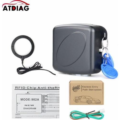 Car Alarm Remote Control Car Entry Engine Start Alarm System Push Button Remote Starter Stop Auto