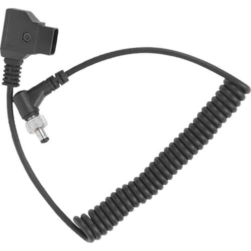 D-TAP Plug to DC Port DC Monitor Supply Cable Spring Power Wire with Lock for BMCC BMPC/ATOMOS/BESTVIEW Monitor/DC Fill Light
