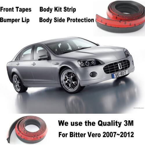 For Bitter Vero 2007~2012 / Car Bumper Lips / Spoiler For Car Tuning / Body Kit Strip / Front Tapes Body Chassis Side Protection
