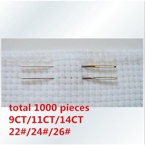Embroidery Needle 9CT 11CT 14CT 1 Lot=1000 Pieces High Quality Discount Shop Cross Stitch Needle Free Shipping