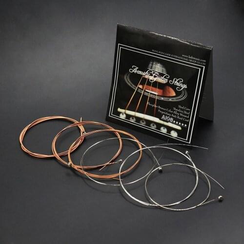 IRIN A108 Acoustic Guitar Strings Phosphor Bronze Color Alloy Wound 1st-6th(.009-.045)