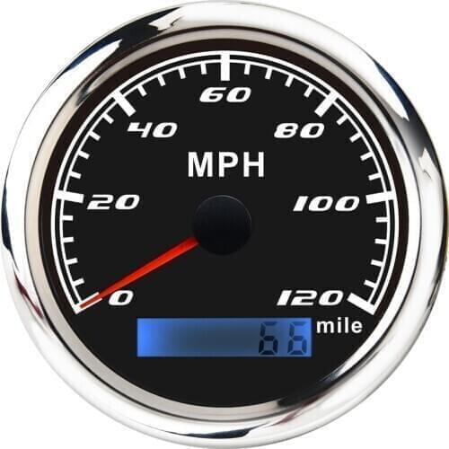 30MPH 60MPH 120MPH GPS Speedometer Gauge fit for 9~32V IP67 Waterproof Car Boat GPS Speed Gauge
