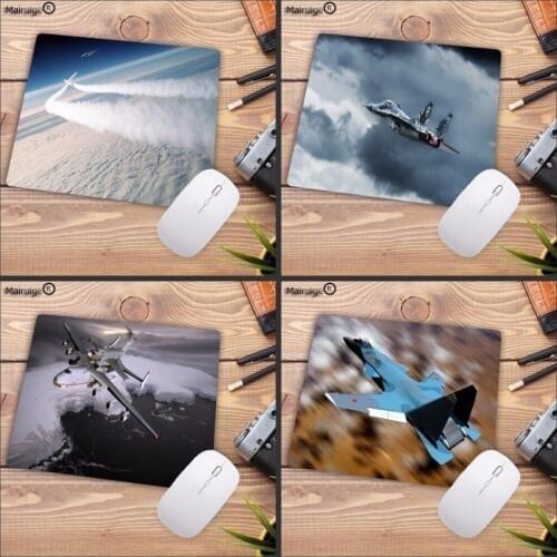 Mairuige Plane In The Cloud Personalized design Fashion Pad Mouse Mat Computer Gaming Mousepad Rubber Play Mat 20*25cm 25*29cm
