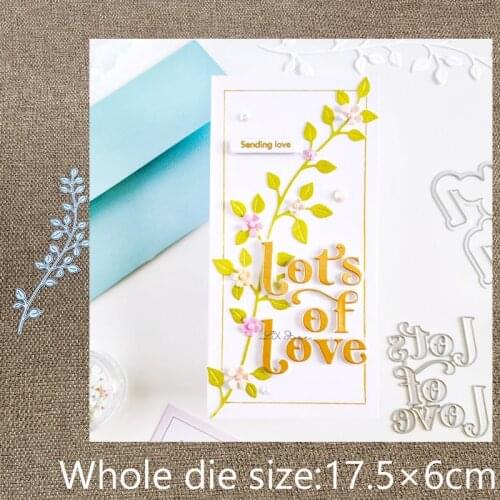 XLDesign Craft Metal Cutting Dies stencil mold LEAFY BRANCH decoration scrapbook Album Paper Card Craft Embossing die cuts