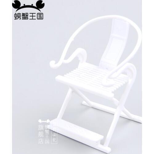 5pcs 1:25 Dollhouse mini Furniture Miniature Doll Accessories Chinese Style Plastic Armchair