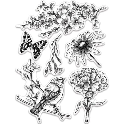 FXL Garden Charmers Transparent Clear Silicone Stamp/Seal for DIY scrapbooking/photo album Decorative clear stamp