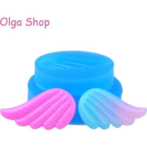 PYL586, PYL587 2PCS 39.2mm Angel Wings Silicone Molds - for Cake Decoration Sugarcraft, Scrapbooking, Candy, Jewelry, Resin Mold