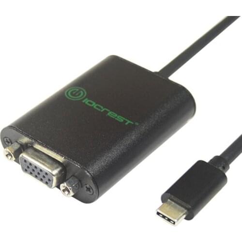 USB3.1 Type-C to VGA Adapter USB Type-C transfer to VGA Cable converter 1080P