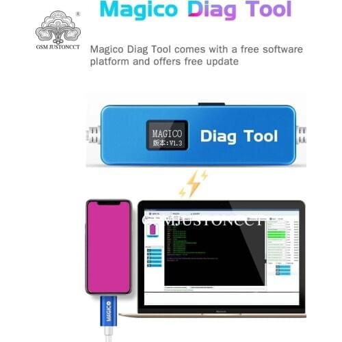 Magico Diag DFU Tool Enter Purple Screen for iPhone SE-X & ipad Replace Hard Disk Chip Unpack WiFi Data without NAND Removal