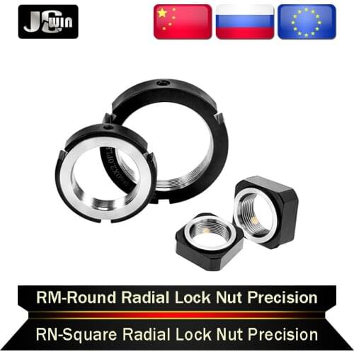 R-Type Radial Lock Nut Precision Locking Anti-Loose Round Screw Nut M10/M12/M15/M16/M17/M20*1.0P/1.5P 42CrMo Material Round Nut