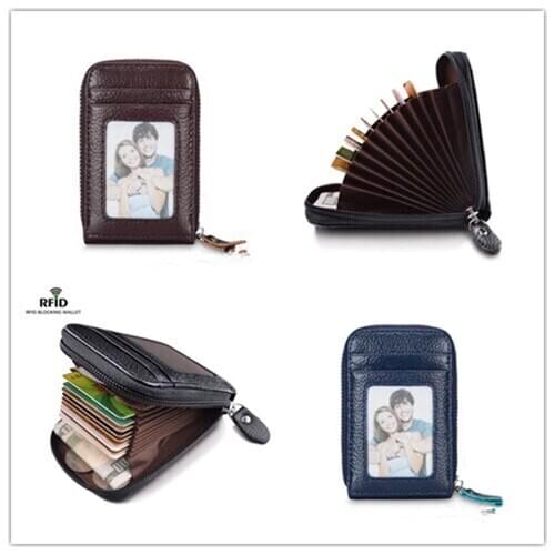 Vintage Women Men Unisex Mini Wallet Coin Purse Cards ID Holders Solid PU Leather Wallets