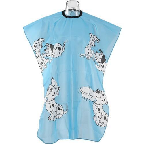 Waterproof Hair Cloth Child Haircutting Salon Cape Children Hair Dyeing Cape for Hair Barber Blue