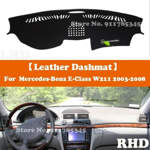 Suede Leather Dashmat Car-Styling Dashboard Cover Pad Sunshade Carpet For Mercedes-Benz E-Class W211 E220 E200 E300 2003-2008