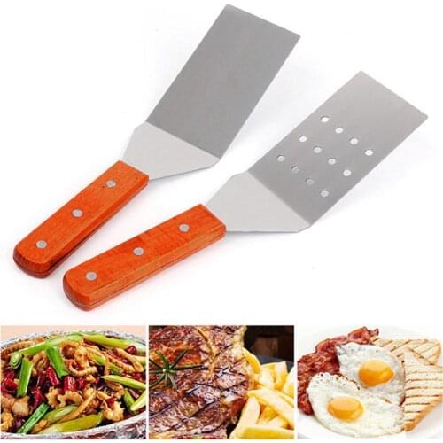 Stainless Steel Wooden Handle Cheese Shovel Pizza Spatula Baking Tool