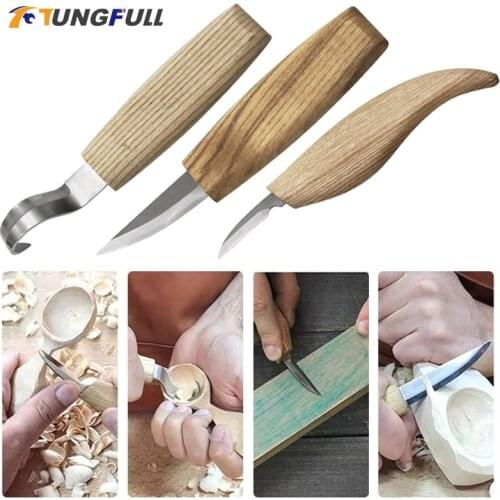 1/3/5PCS Woodworking Wood Carving Kit Set DIY Wood Carving Knife Chisel Carpenter Tools Cutter Woodcarving CutterHand Tool Set