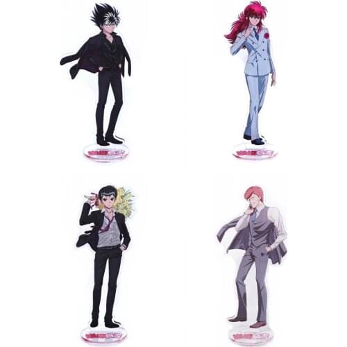 1pcs Japan Anime YuYu Hakusho Cartoon Two-sided Pattern Acrylic Stand Figure Cosplay Prop Home Decor Gifts for Friends Hot