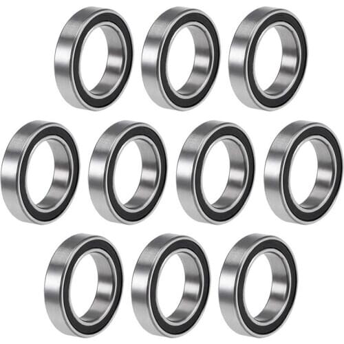 10PCS 6701-2RS 12X18X4 mm Miniature Double Rubber Sealed Deep Groove Ball Bearings