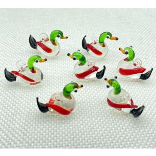 Fashion Cartoon Colored Glaze Mini Animals Charms Hanging Pendant For DIY Jewelry Making Decorations Handmade Accessories 10Pcs